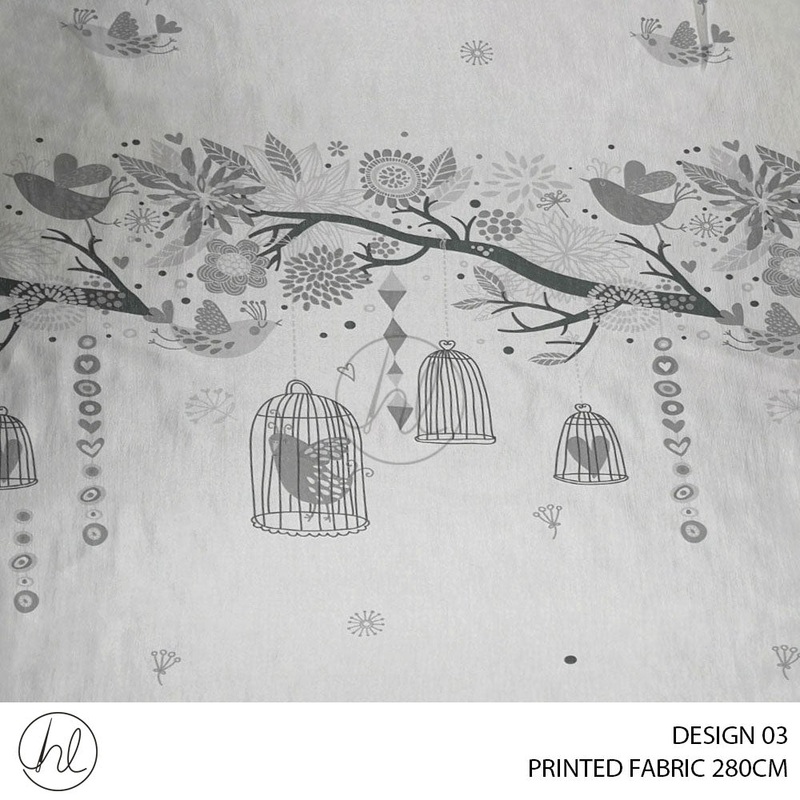 PRINTED LINEN AND COTTON DESIGN 03 280CM PER M BUY 20M OR MORE FOR R69.99