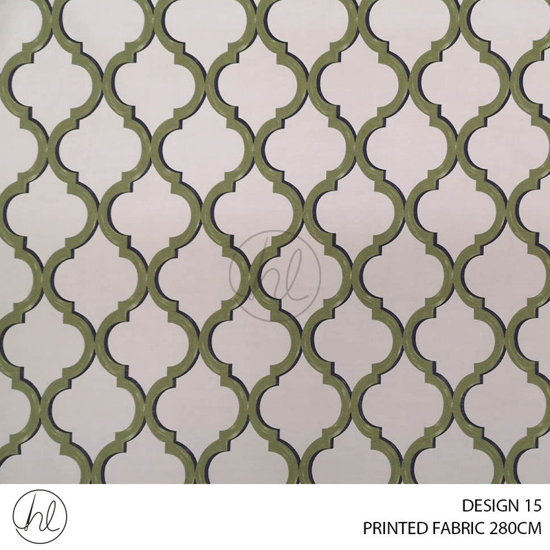 PRINTED LINEN AND COTTON DESIGN 15 280CM PER M BUY 20M OR MORE FOR R69.99