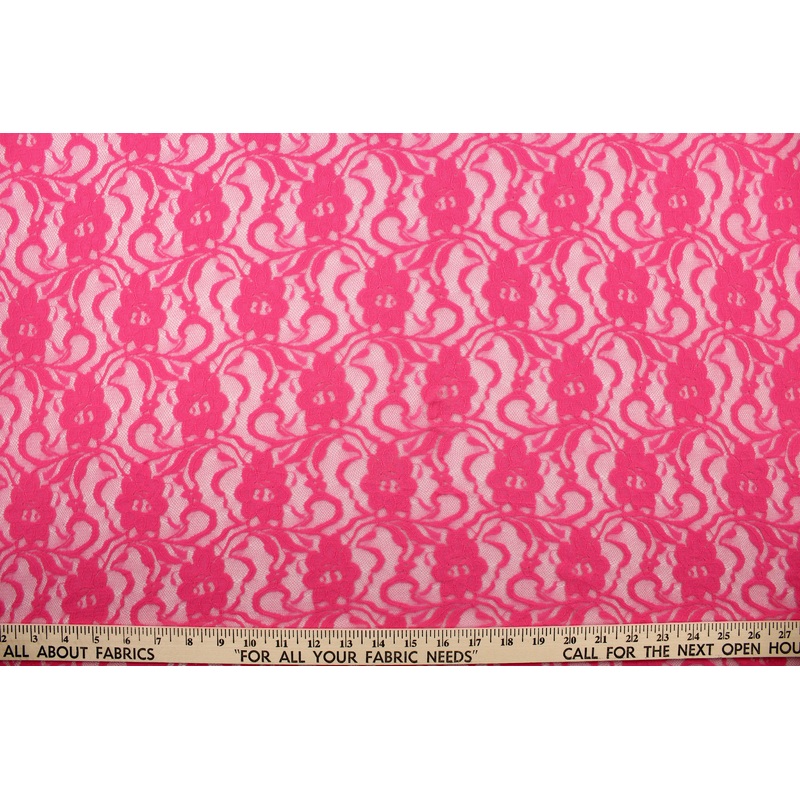 Woven Lace in Pink Floral