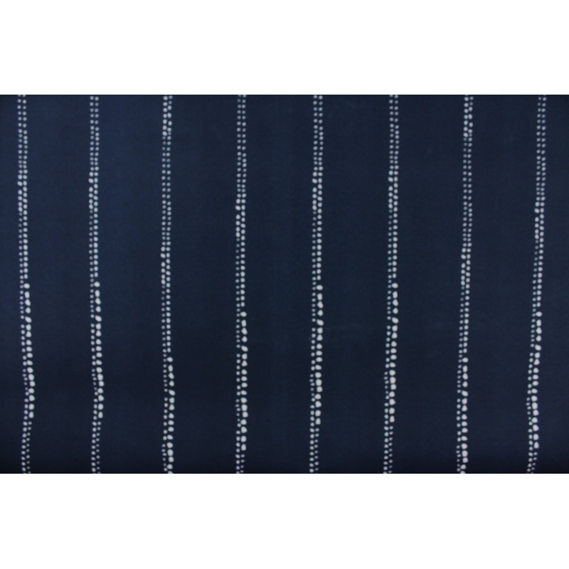 Carlo Dotted Stripe Outdoor Fabric in Navy