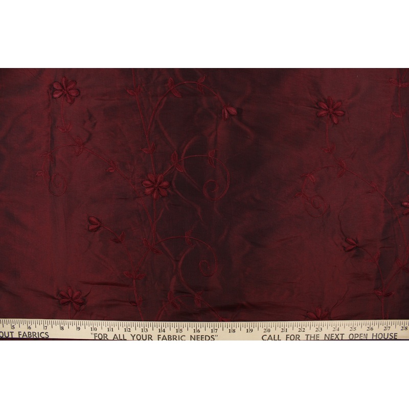 Embroidered Iridescent Newton in Vineyard