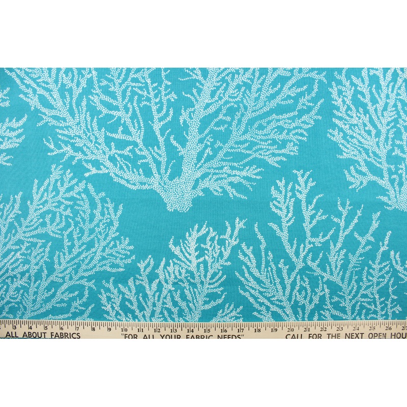Richloom Solarium Seacoral in Turquoise