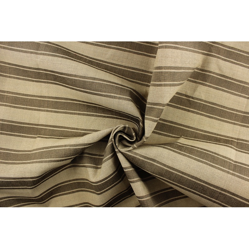Yarn Dyed Stripe Creamy in Coffee