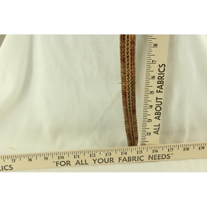 Gimp Braided/Twisted Cord Trim - 1" in Flashing Orange & Tan