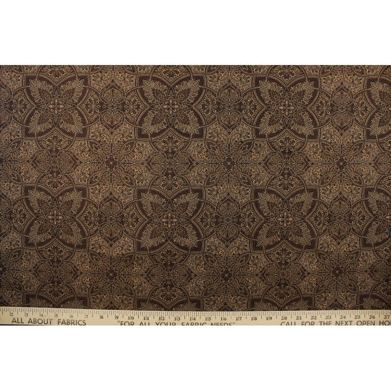 Jacquard Butterfly Fabric in Brown