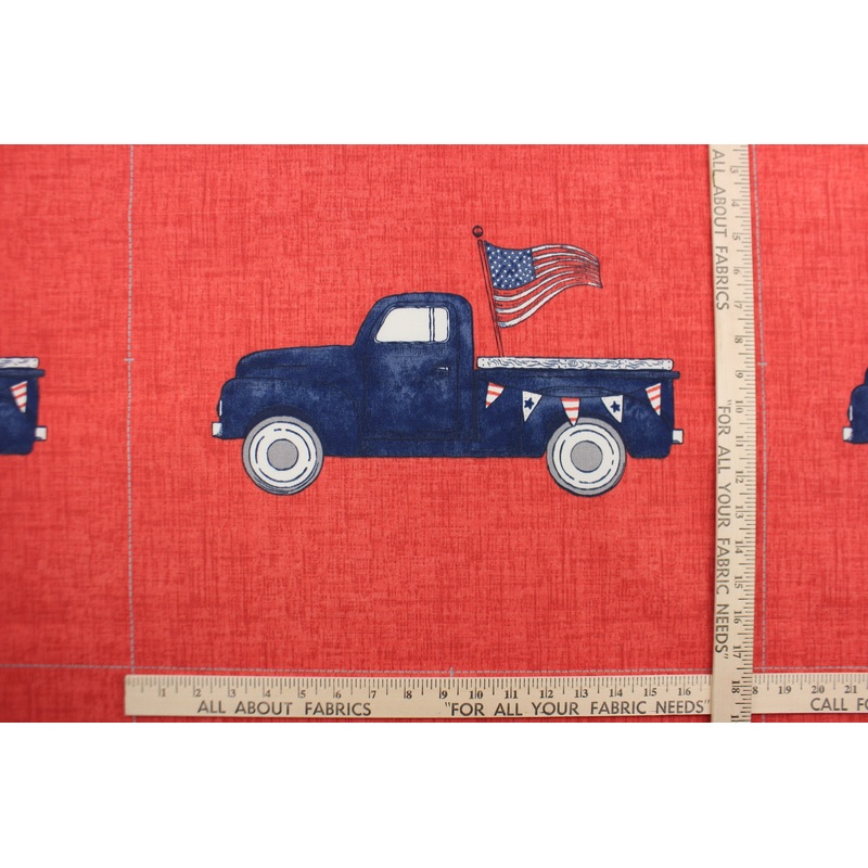 Richloom Indoor/Outdoor Panel Americana in Red