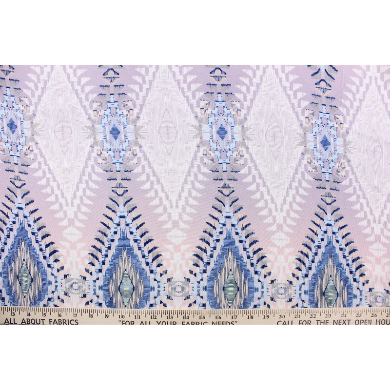 Georgette Aztec in Blue