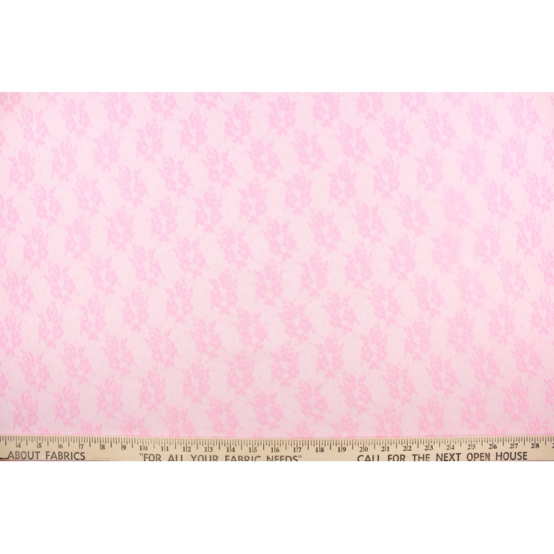 Lace Woven Small Floral in Pink