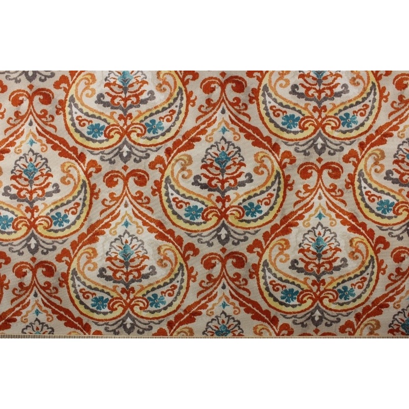 P/Kaufmann Summer Medley Outdoor Fabric in Terracotta