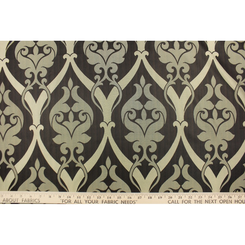 Richloom Aspire Jacquard Fabric in Onyx