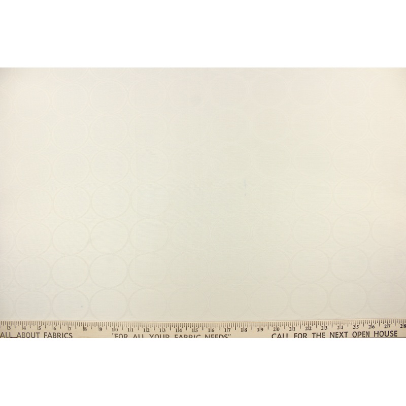 Sheer Creamy Circles in Off White