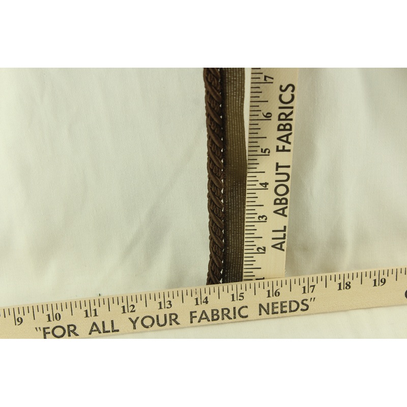 Twisted Lip Cord Trim - 3/8" in Chestnut Brown