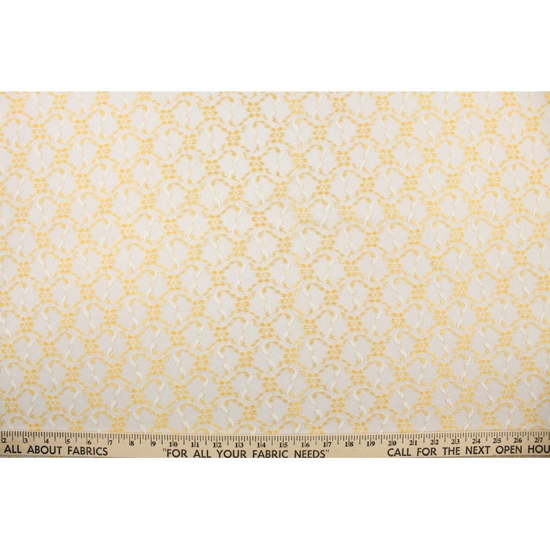 Woven Lace in Golden Floral