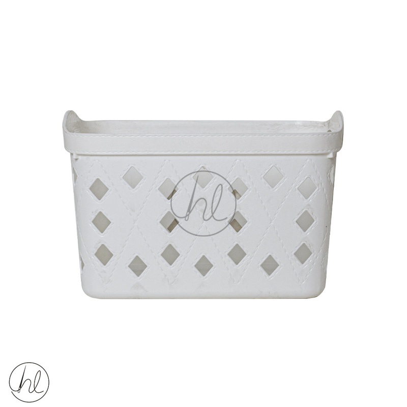 BASKET STORAGE WITH HANDLE  550 WHITE ABY-4908