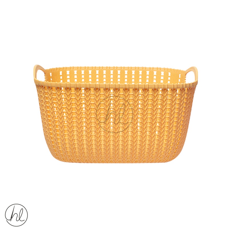 BASKET WITH HANDLE ABY-4030 YELLOW