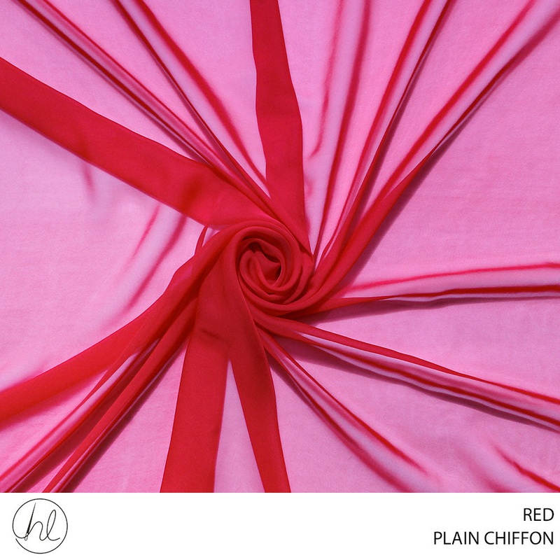 CHIFFON P/D 30D RED ROLL 001 1