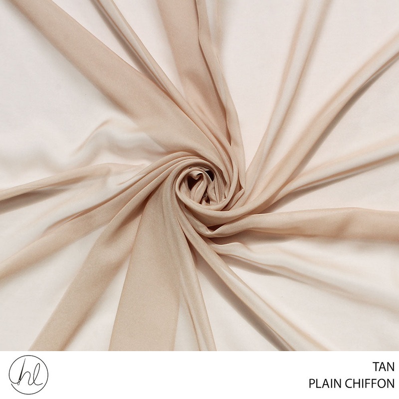 CHIFFON P/D 30D TAN ROLL 001 1