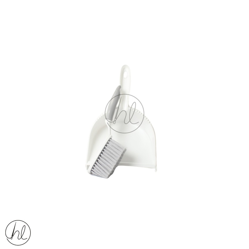 DUSTPAN & BRUSH WHITE