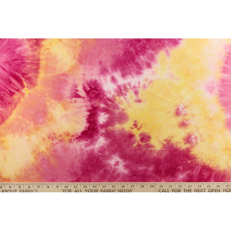Lycra Tie Dye in Fuchsia