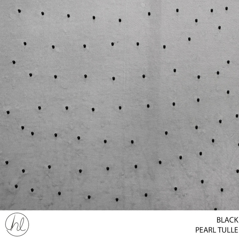 PEARL TULLE 53 BLACK 150CM PER M