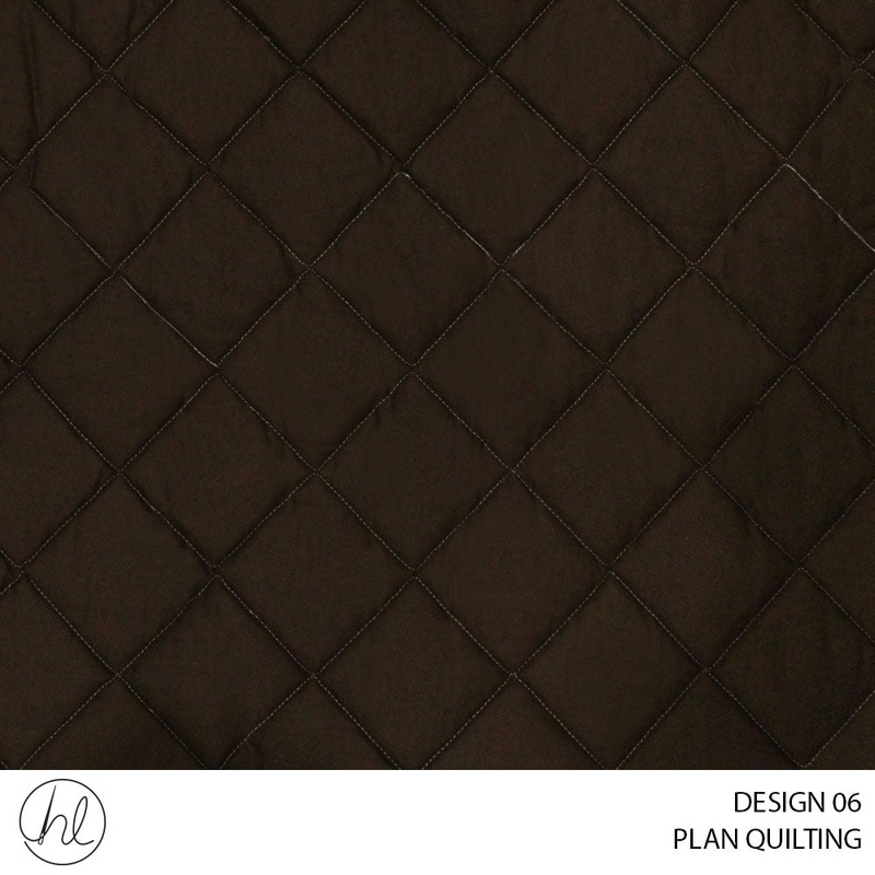 PLAIN QUILTING DESIGN 06 CHOCOLATE 235CM WIDE PER M