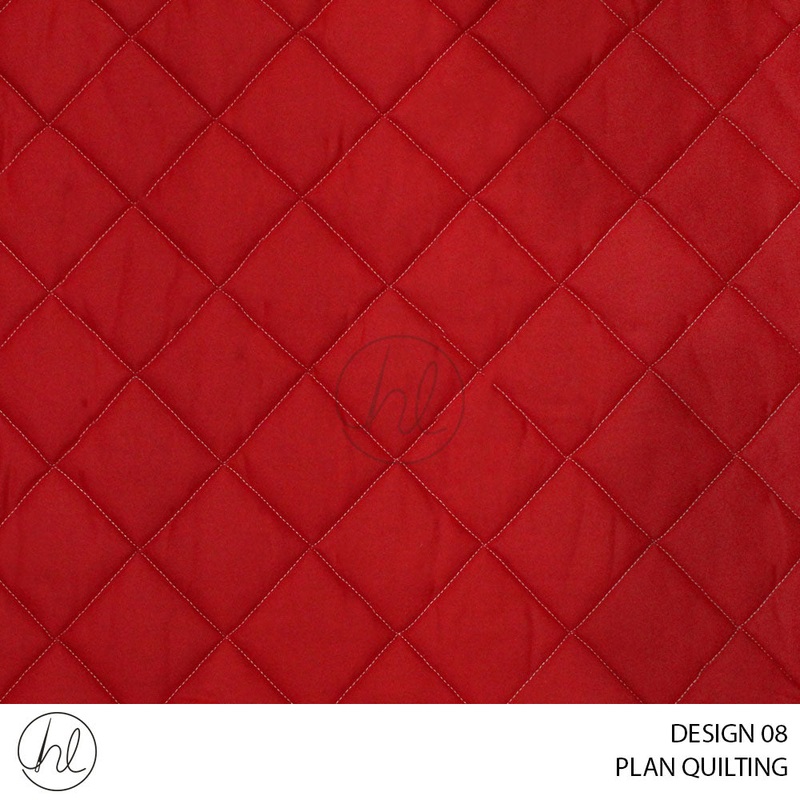 PLAIN QUILTING DESIGN 08 RED 235CM WIDE PER M