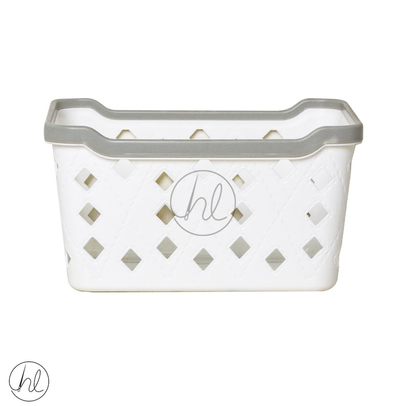 BASKET STORAGE  DIAMOND CURVE WHITE ABY-4545