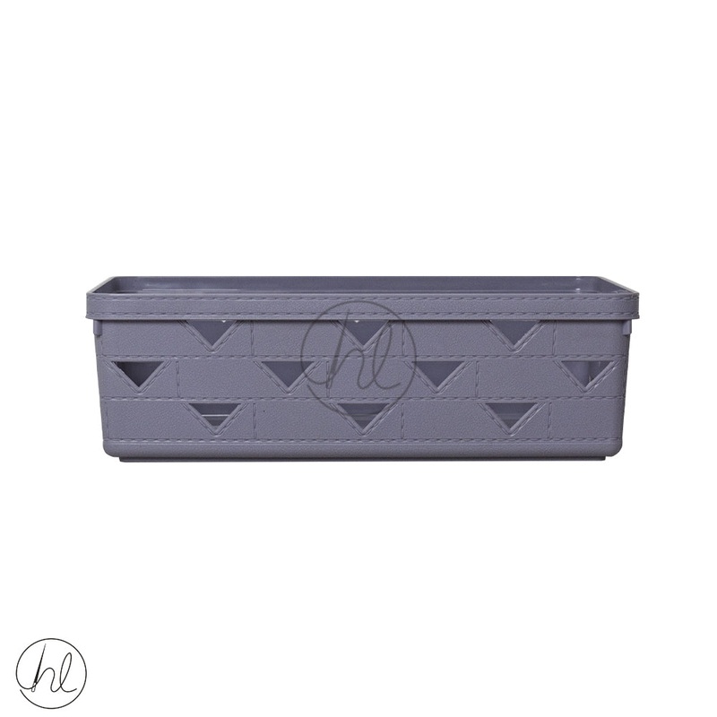 BASKET STORAGE TRIANGLE FLAT LIGHT GREY ABY-4550