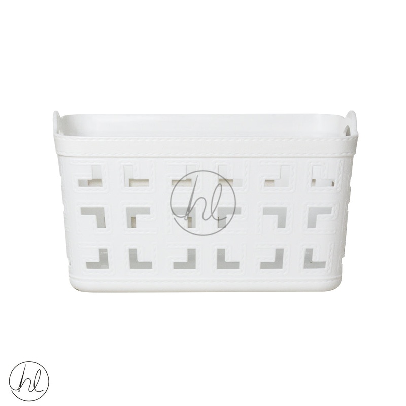 BASKET STORAGE WITH HANDLE 550 WHITE ABY-4903