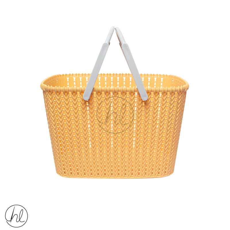 BASKET WITH HANDLE ABY-4035 YELLOW