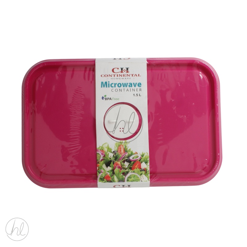 CONTAINER MICROWAVE 1.5L PINK FREE