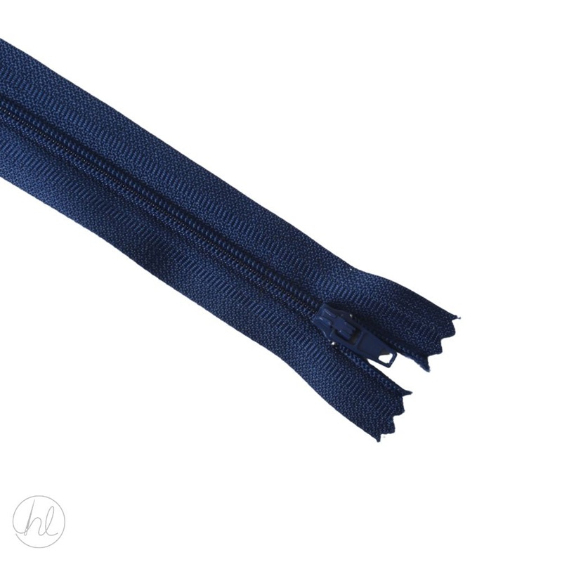 NYLON DRESS ZIPS L/NAVY 30CM