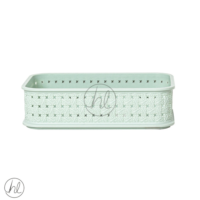 STORAGE BASKET STACKABLE550MINT GREEN ABY-4881