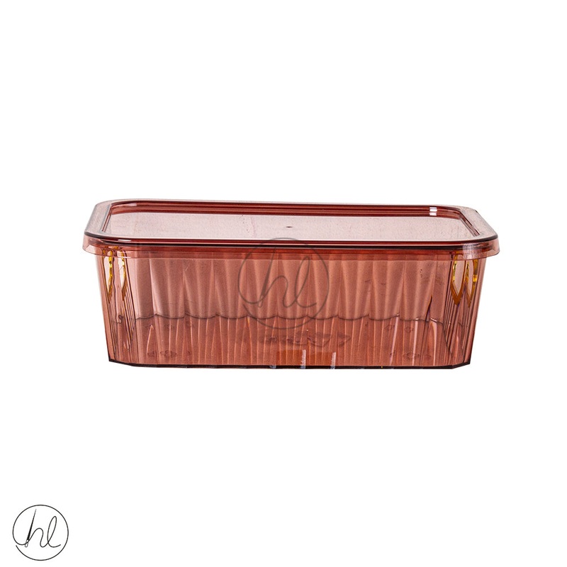 STORAGE BOX WITH HANDLE AND LID 550 PINK ABY-4814