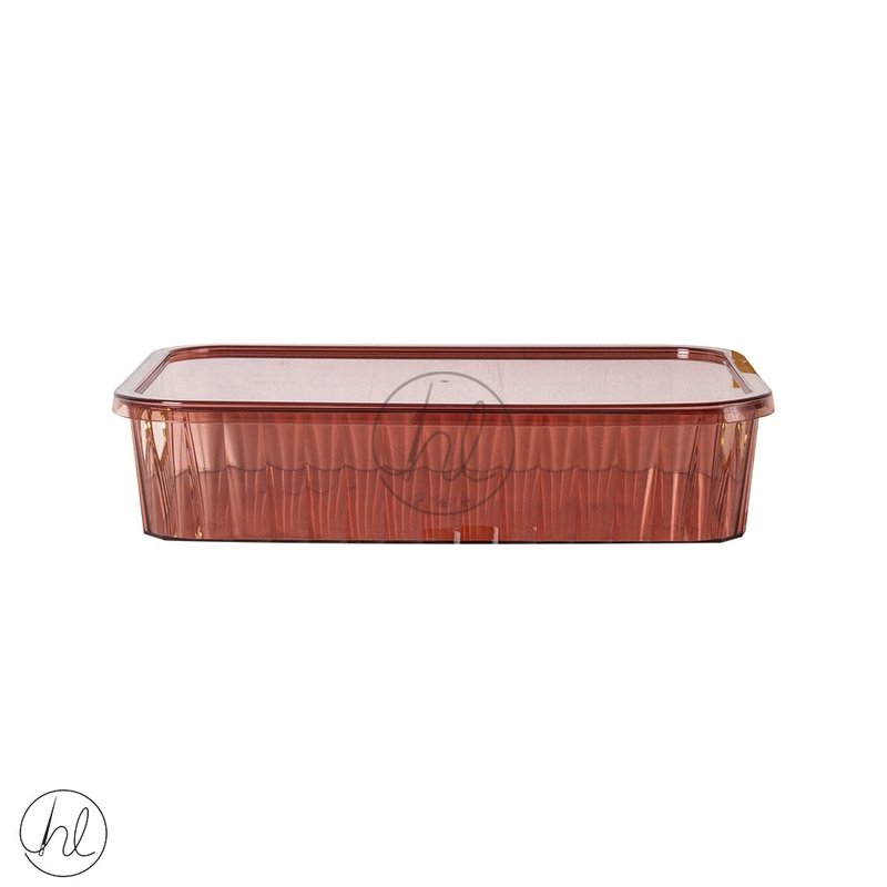 STORAGE BOX WITH HANDLE AND LID 550 PINK ABY-4815