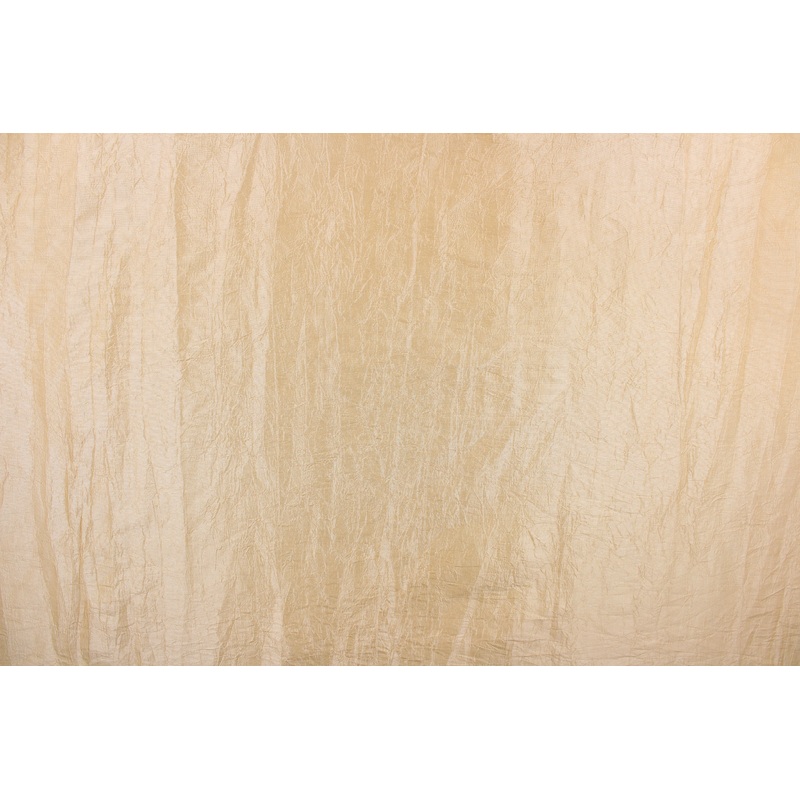 Valmont Crushed Taffeta Fabric in Iridescent Italian Straw  -