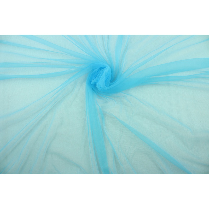 15 Denier Tricot Fabric in Light Teal Blue