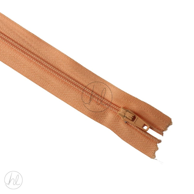 NYLON DRESS ZIPS APRICOT 20CM