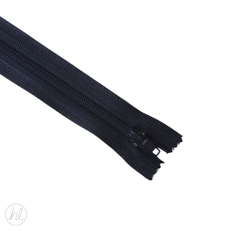 NYLON DRESS ZIPS D/NAVY 40CM