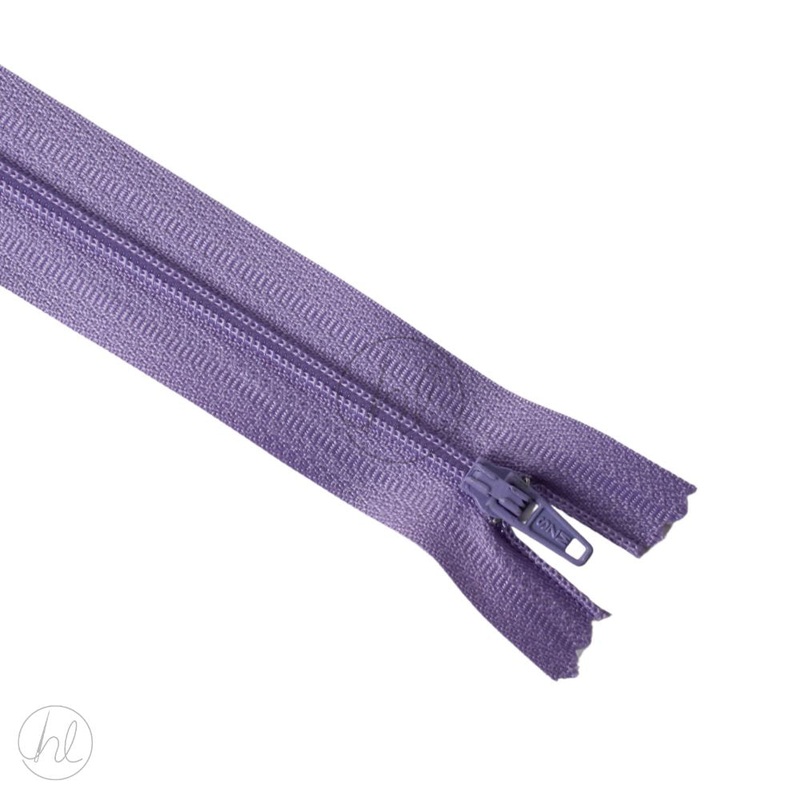NYLON DRESS ZIPS LILAC 25CM