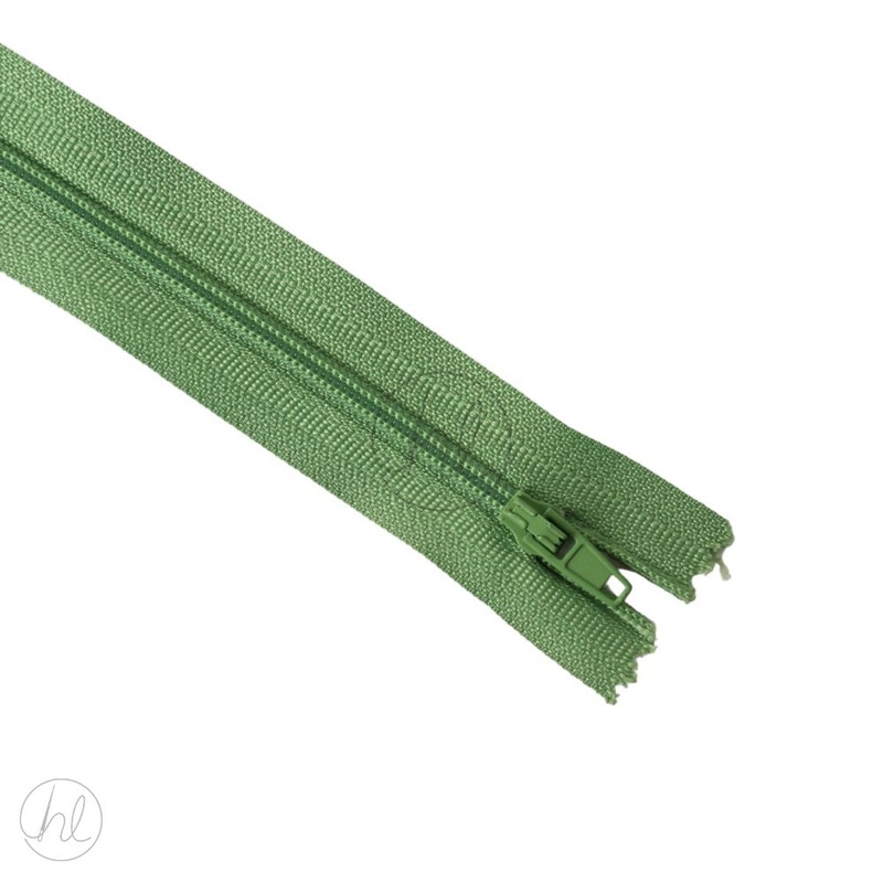 NYLON DRESS ZIPS LIME 35CM
