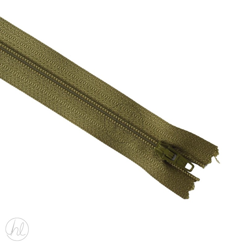NYLON DRESS ZIPS OLIVE 30CM