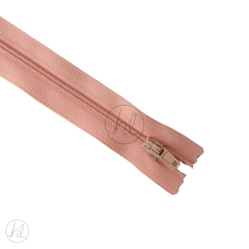 NYLON DRESS ZIPS SALMON 25CM