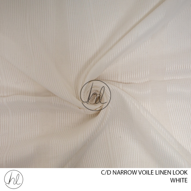 C/D Voile Linen Look Narrow St