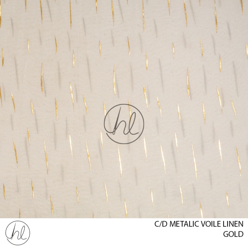 C/D Voile Linen Metallic
