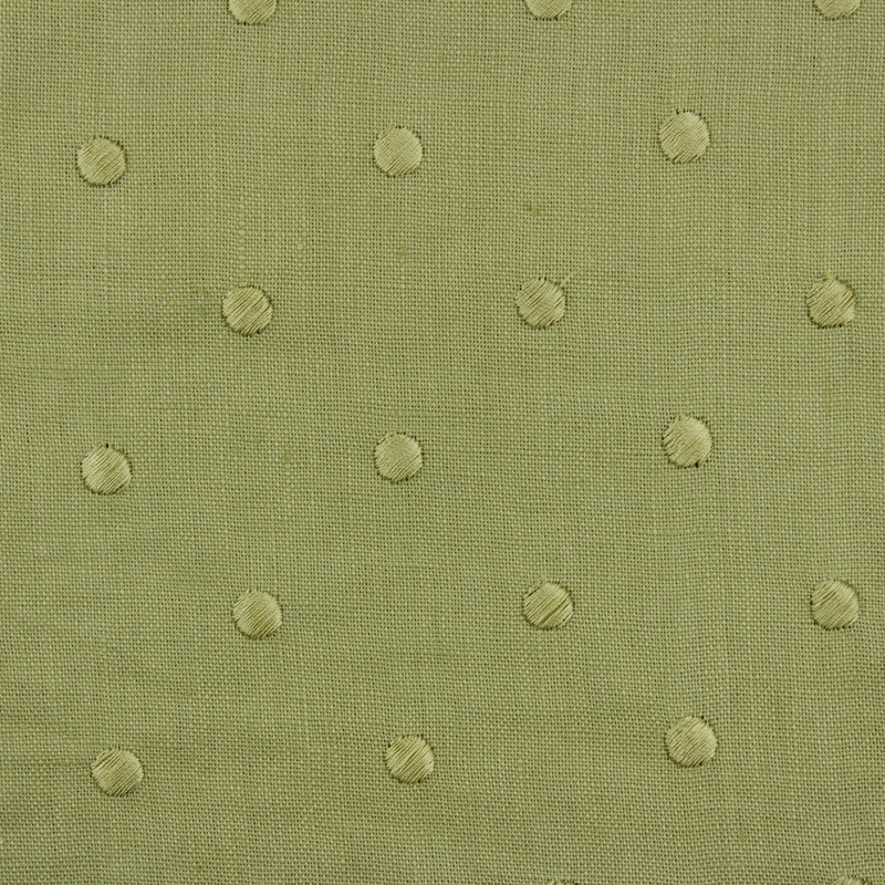 D.V. Kap Home Newport  Embroidered  Fabric in Peridot