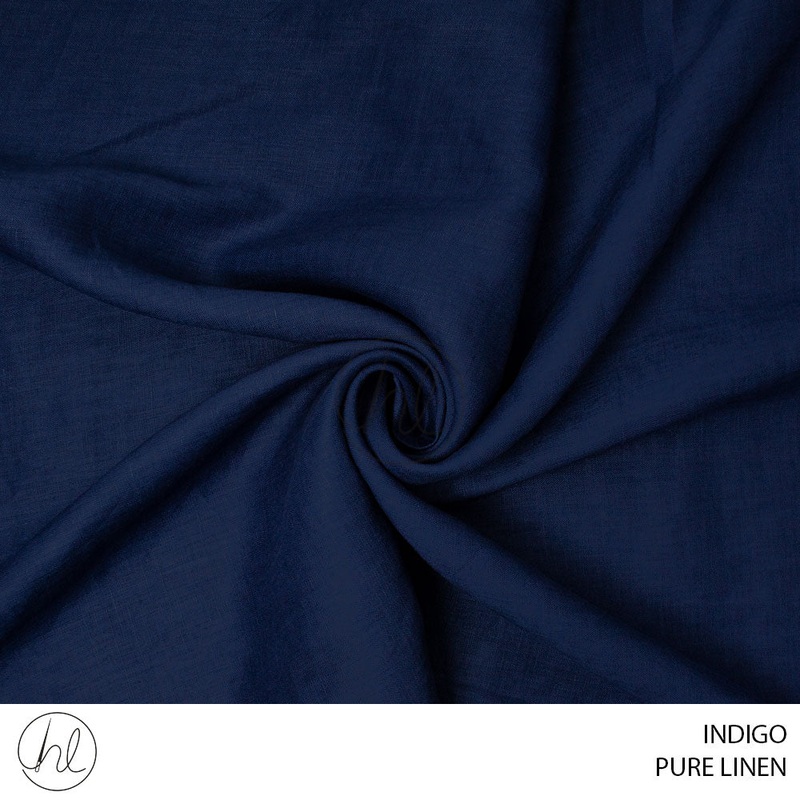 Pure Linen 56 Indigo 140cm Per M