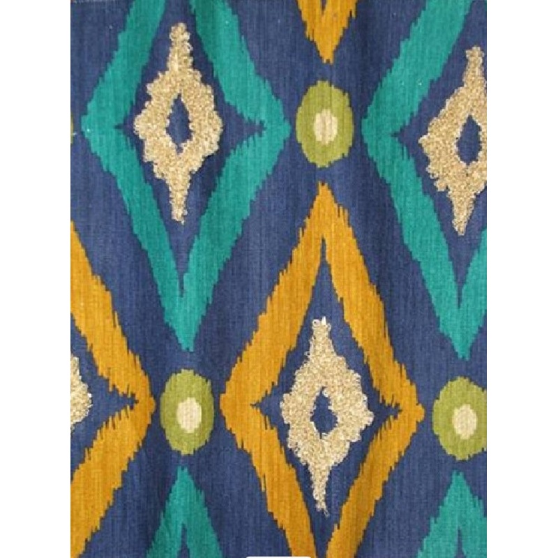 Robert Allen Frisse Embroidery Modern Ikat in Ultramarine