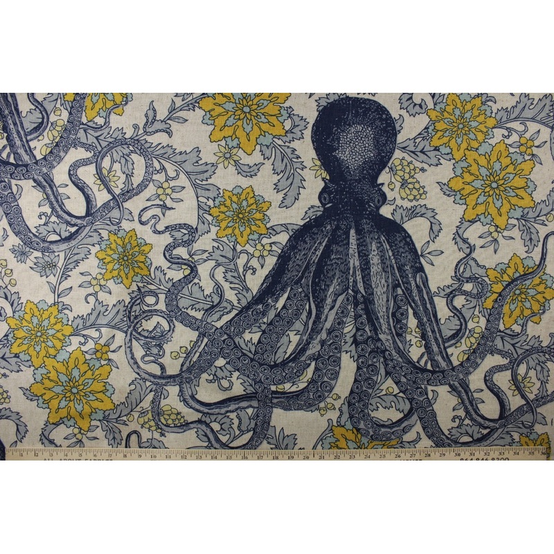 Thomas Paul Vineyard Fabric in Blue