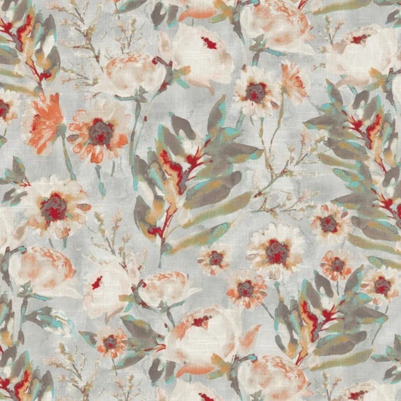 Waverly Flower Mania Fabric in Shell by Kelly Ripa